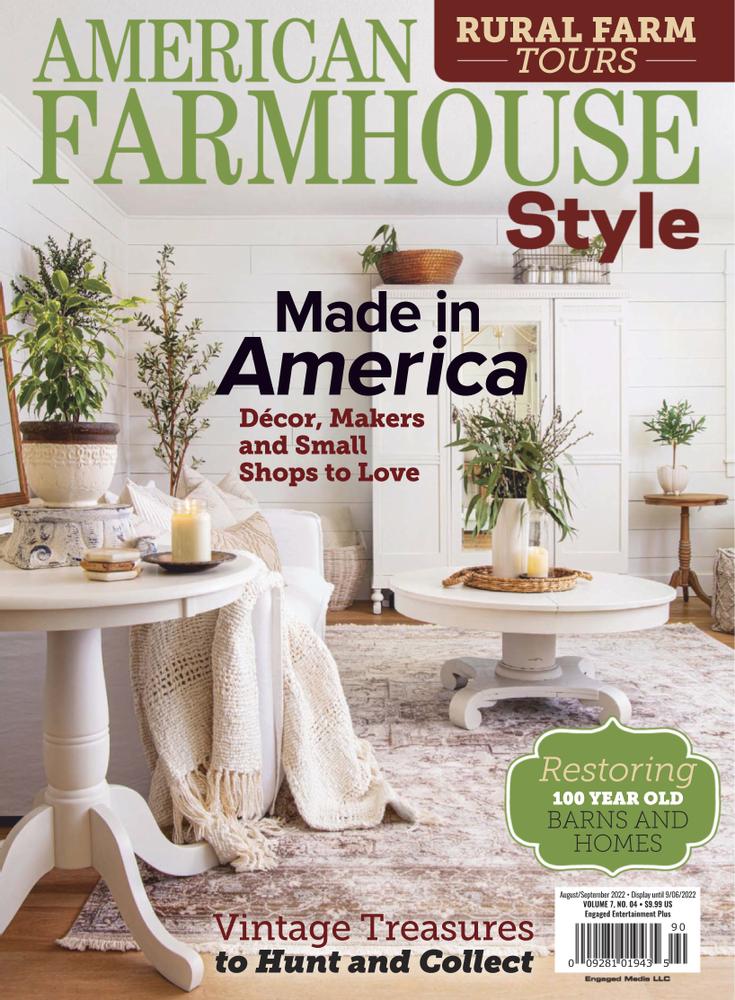 American-Farmhouse-Style August 01, 2022 Issue Cover