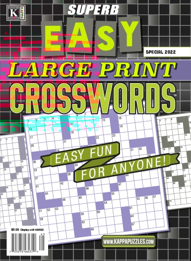 Superb Easy Large Print Crosswords December 01, 2024 Issue Cover