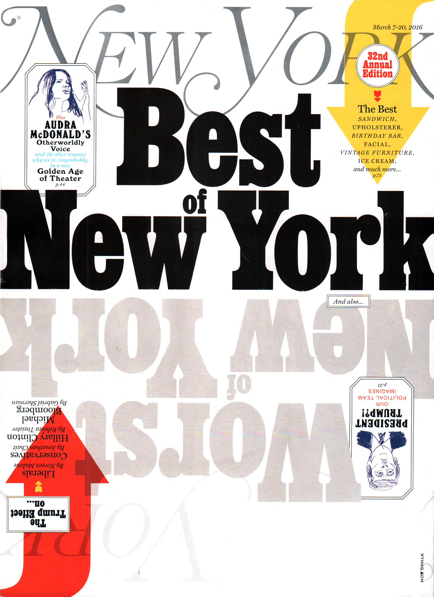 New-York-Magazine March 07, 2016 Issue Cover