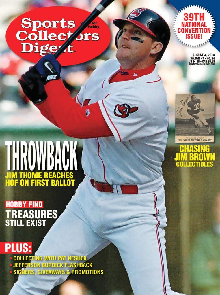 Sports-Collectors-Digest August 03, 2018 Issue Cover