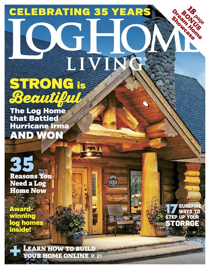 Log-and-Timber-Home-Living January 01, 2018 Issue Cover