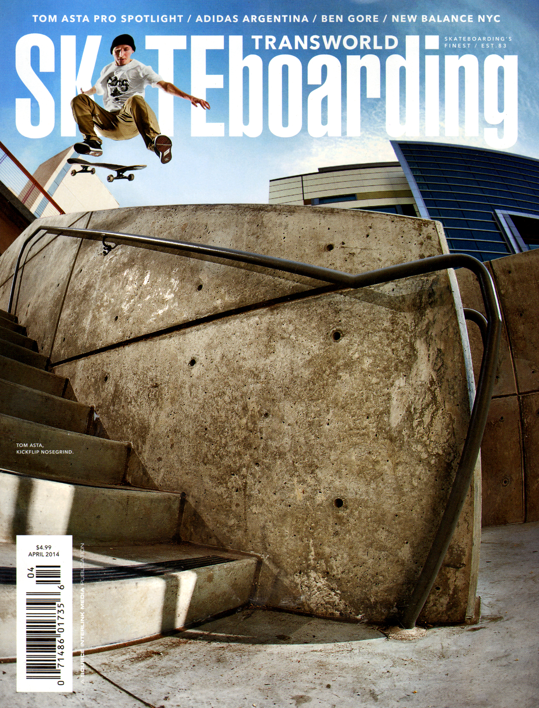 Transworld-SKATEboarding April 01, 2014 Issue Cover