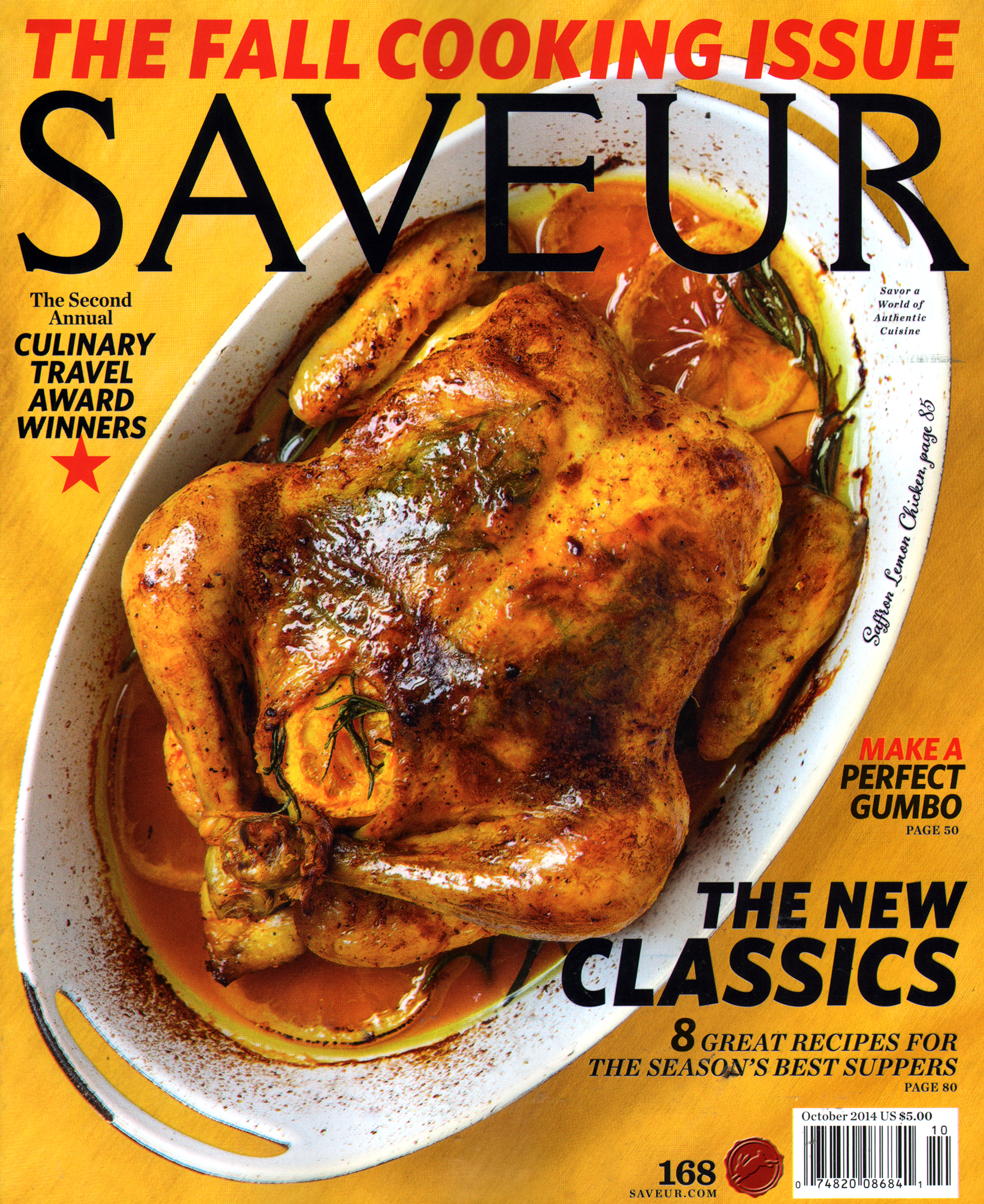 Saveur October 01, 2014 Issue Cover