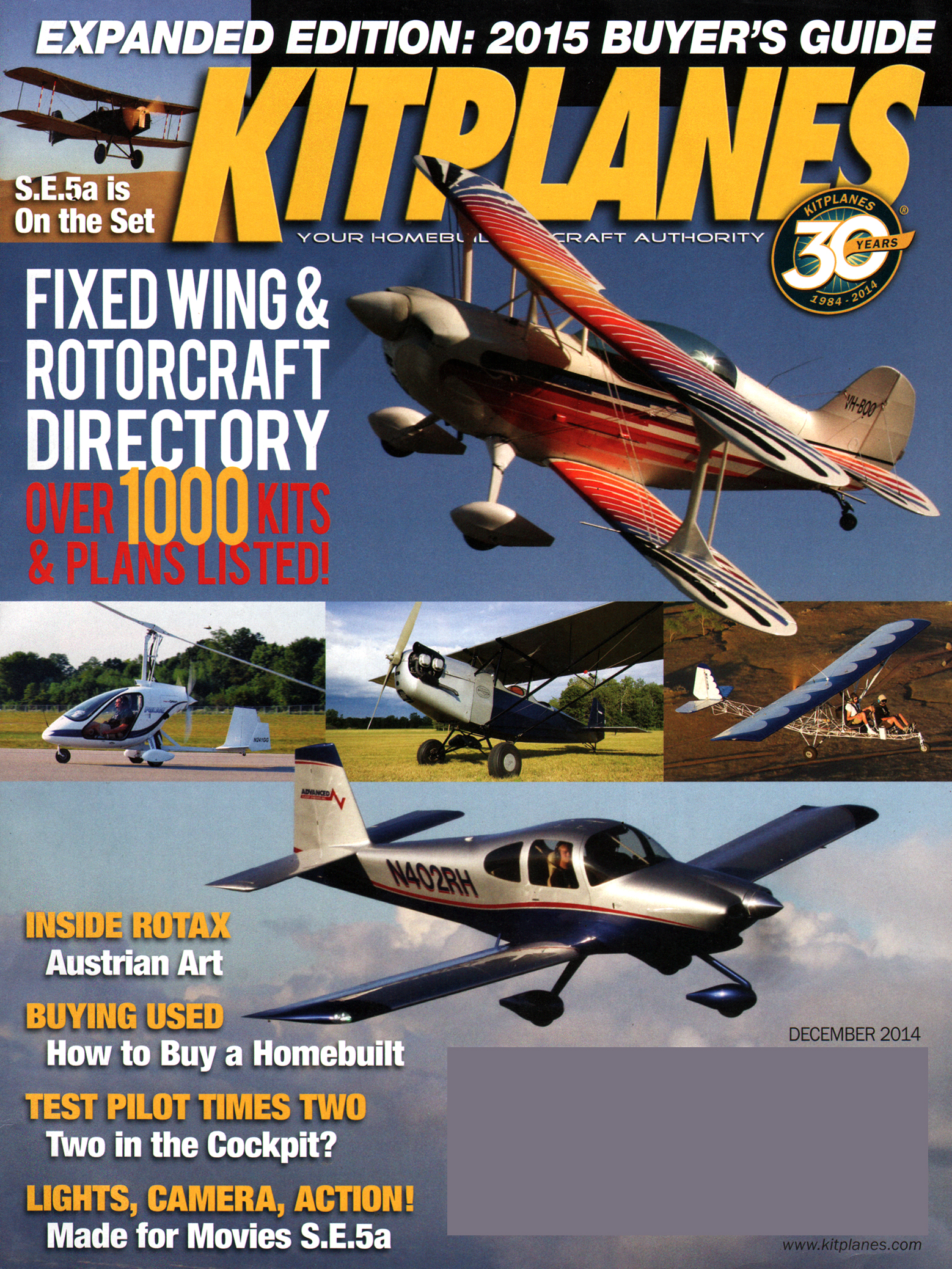 Kit-Planes December 01, 2014 Issue Cover