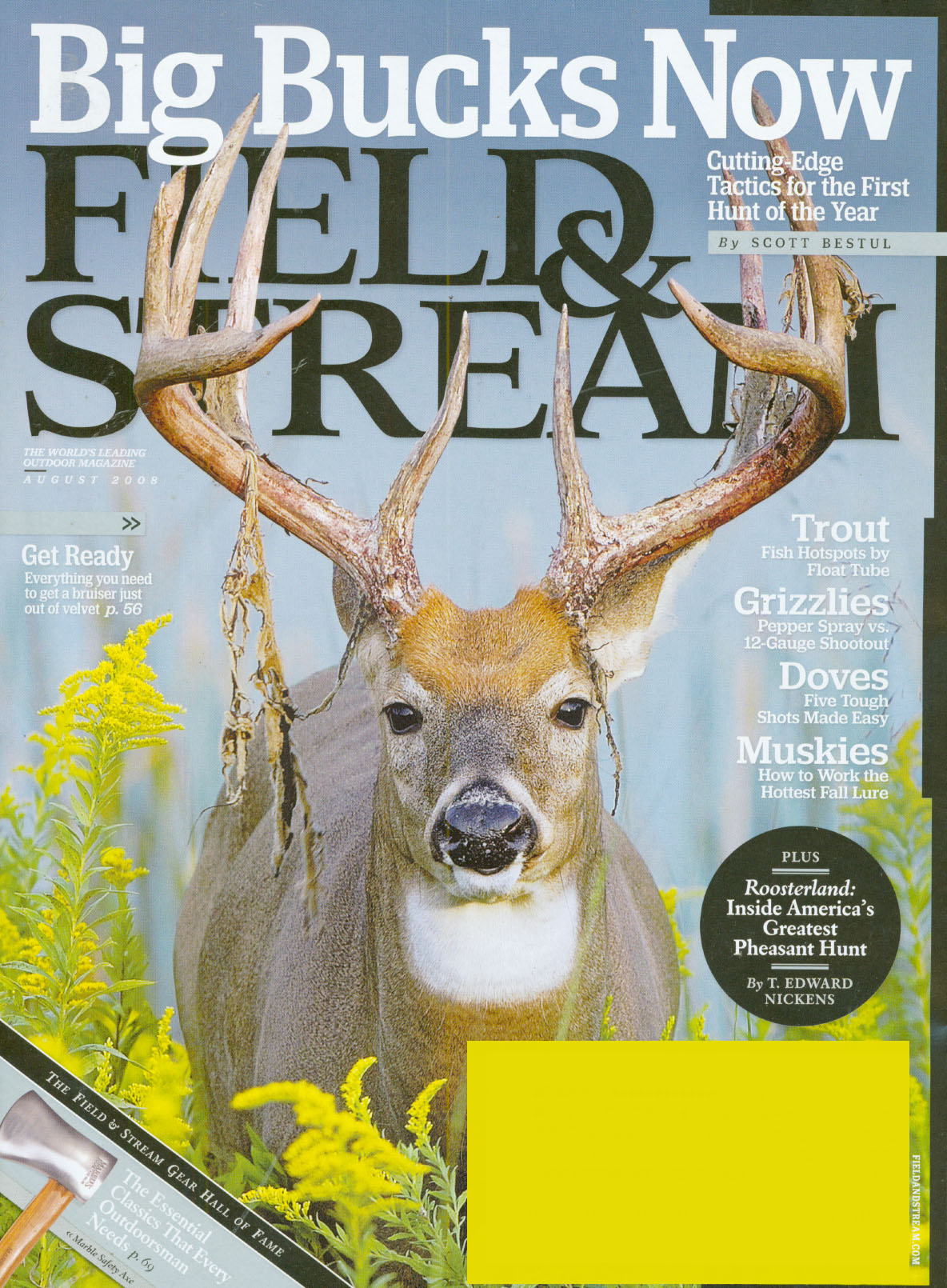 field-and-stream August 01, 2008 Issue Cover