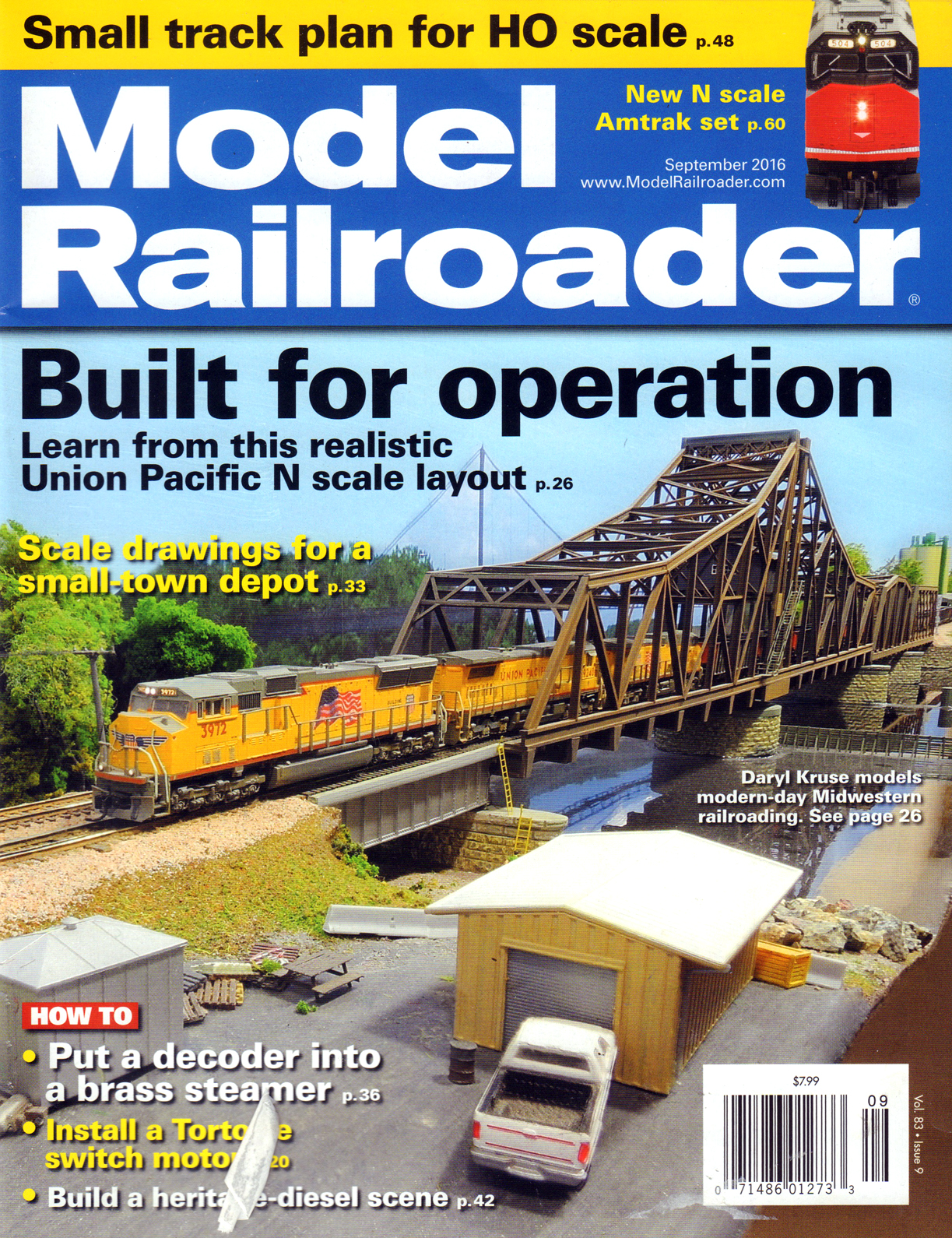 Model-Railroader September 01, 2016 Issue Cover