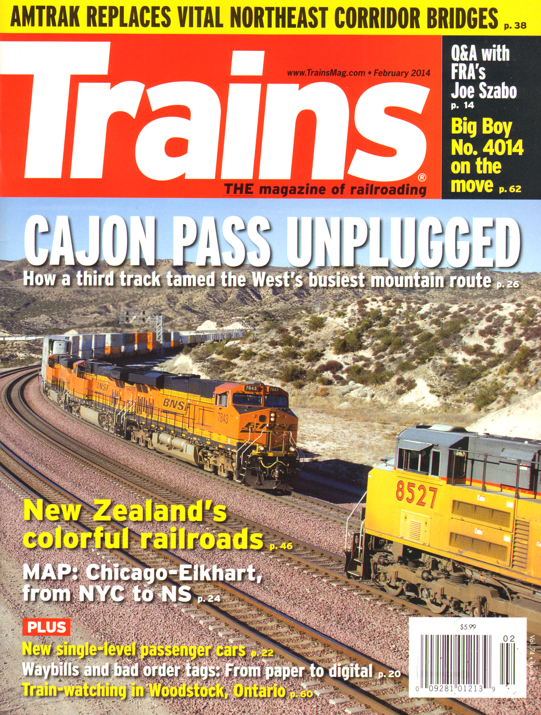 Trains February 01, 2014 Issue Cover
