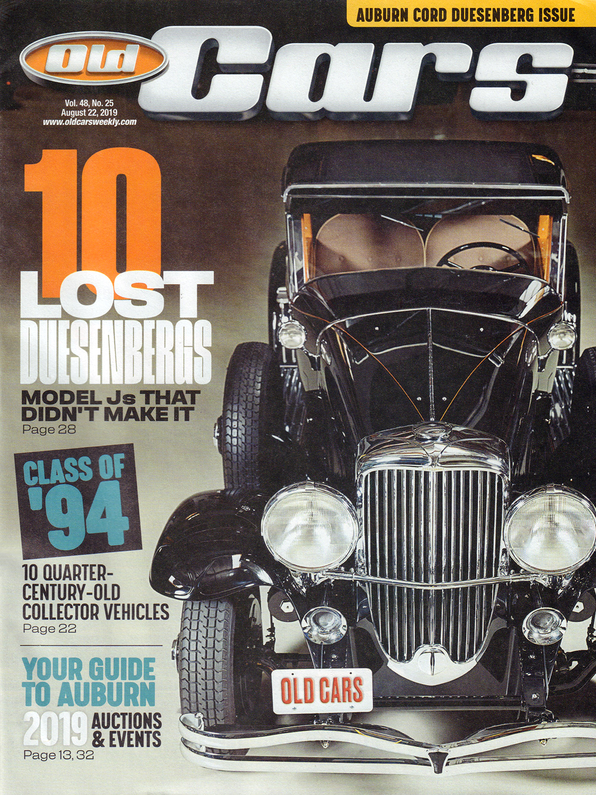 Old-Cars August 22, 2019 Issue Cover