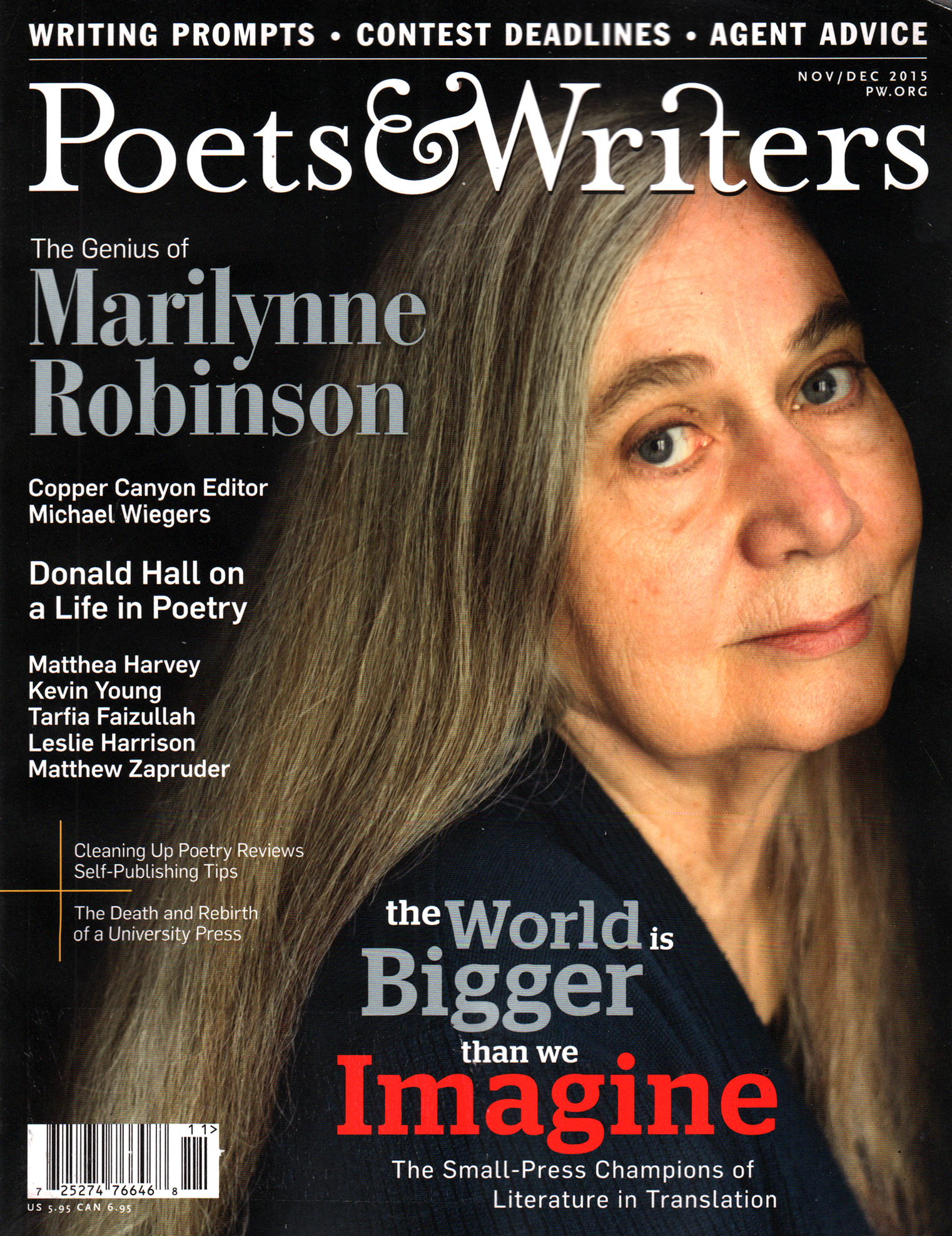 Poets-and-Writers November 01, 2015 Issue Cover