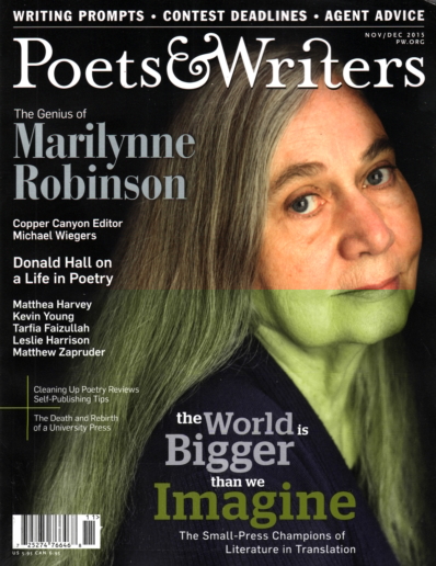 Poets & Writers November 01, 2015 Issue Cover