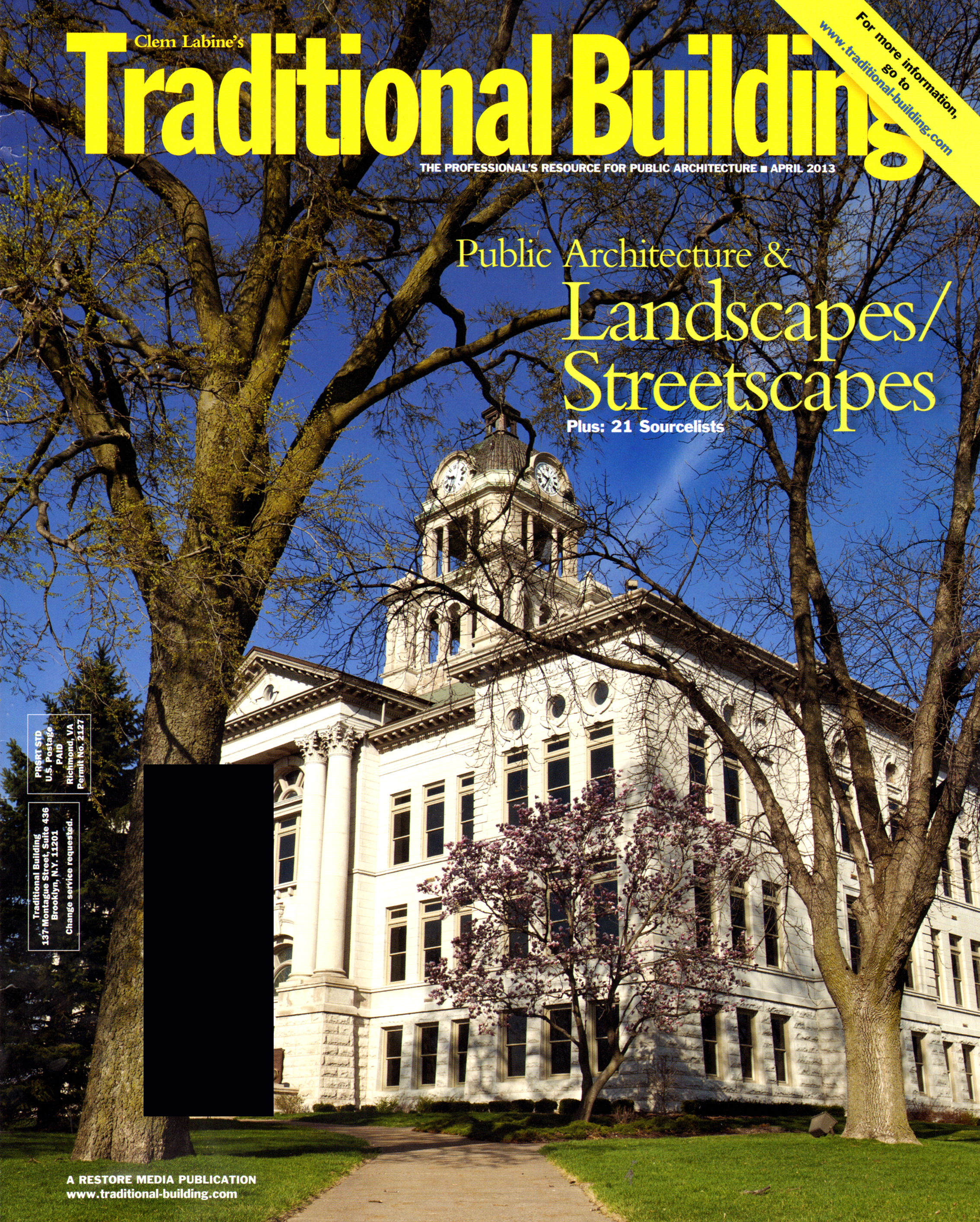Traditional-Building April 01, 2013 Issue Cover