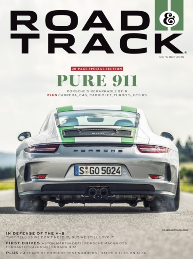 Road & Track October 01, 2016 Issue Cover