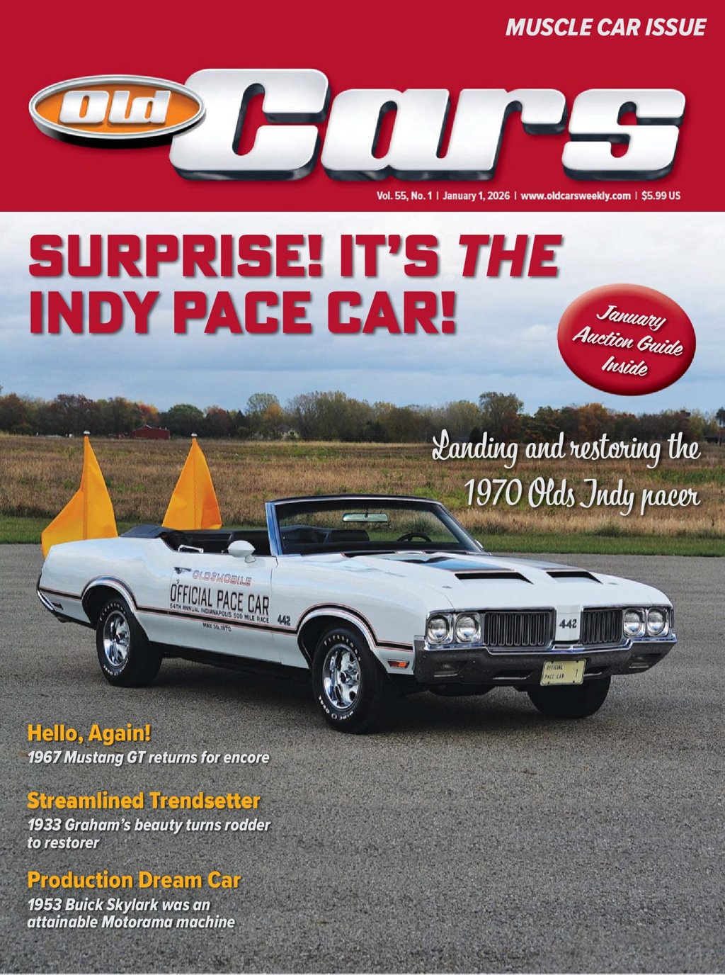 Old Cars January 01, 2026 Issue Cover