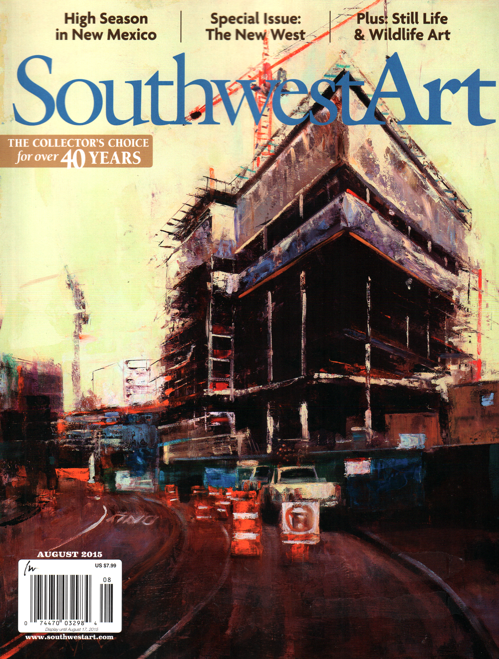 Southwest-Art August 01, 2015 Issue Cover