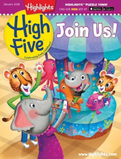 Highlights High Five January 01, 2018 Issue Cover
