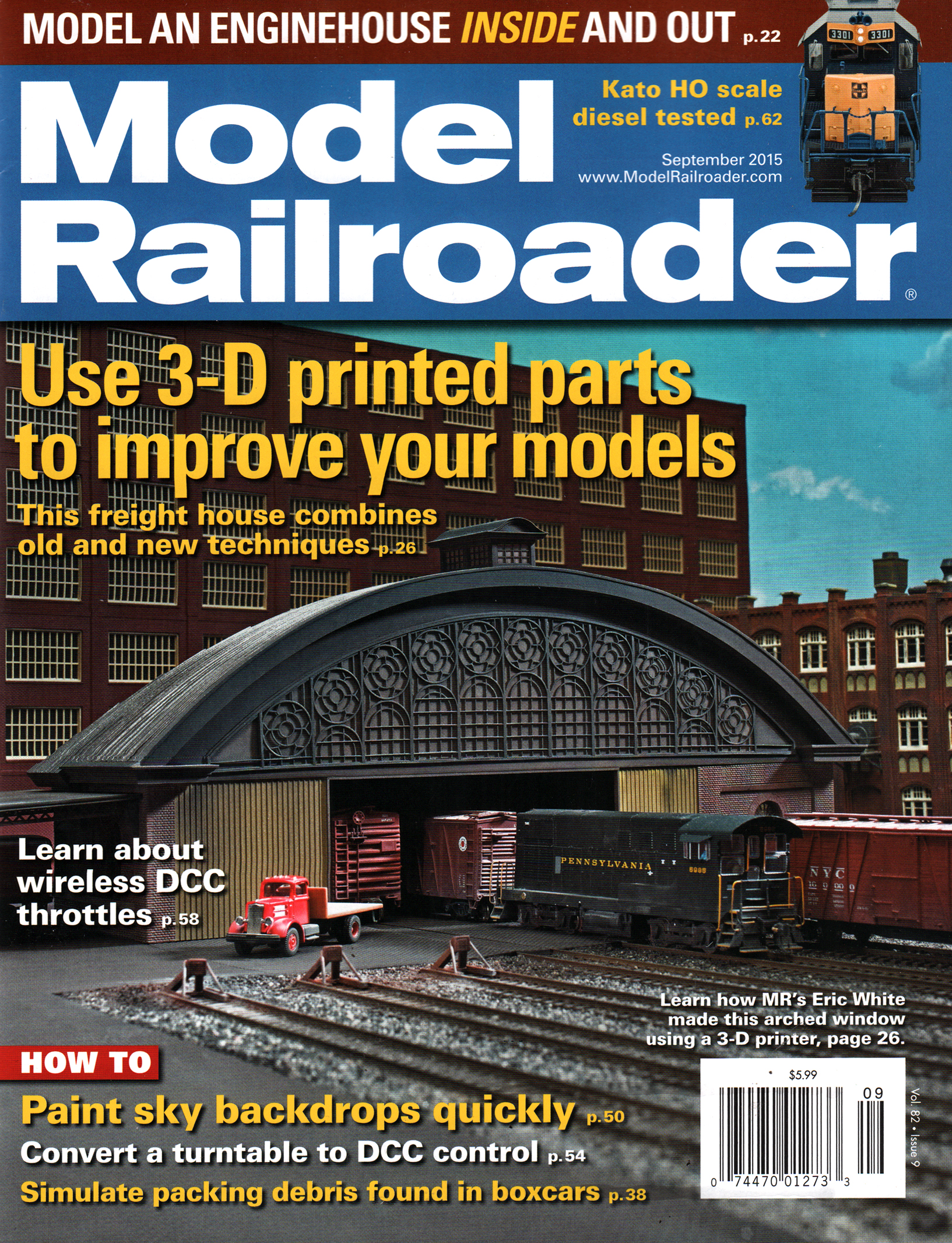 Model-Railroader September 01, 2015 Issue Cover