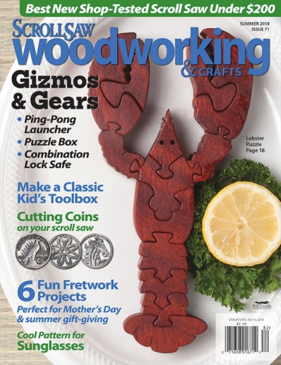 Scroll Saw Woodworking & Crafts June 01, 2018 Issue Cover