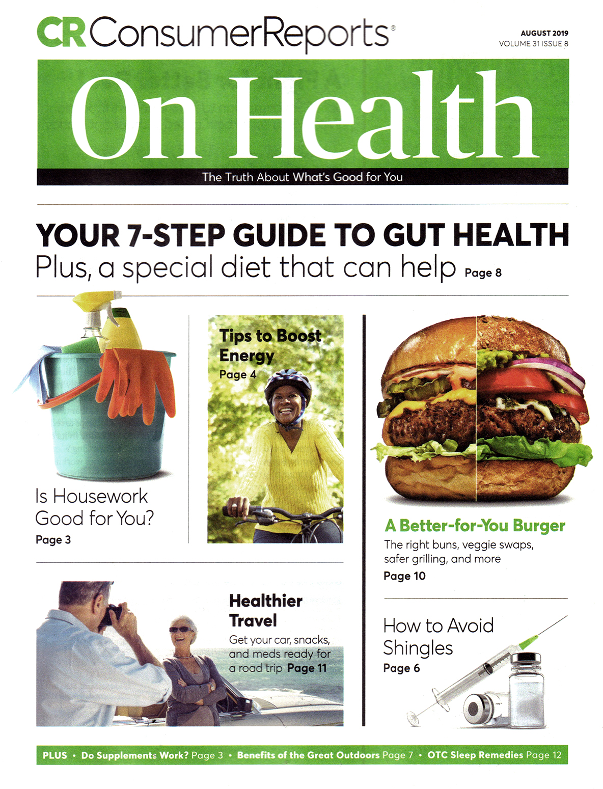 Consumer-Reports-On-Health August 01, 2019 Issue Cover