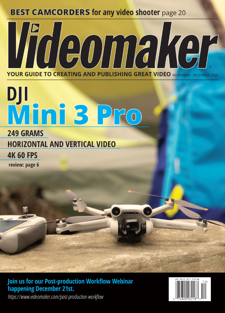 Videomaker November 01, 2022 Issue Cover