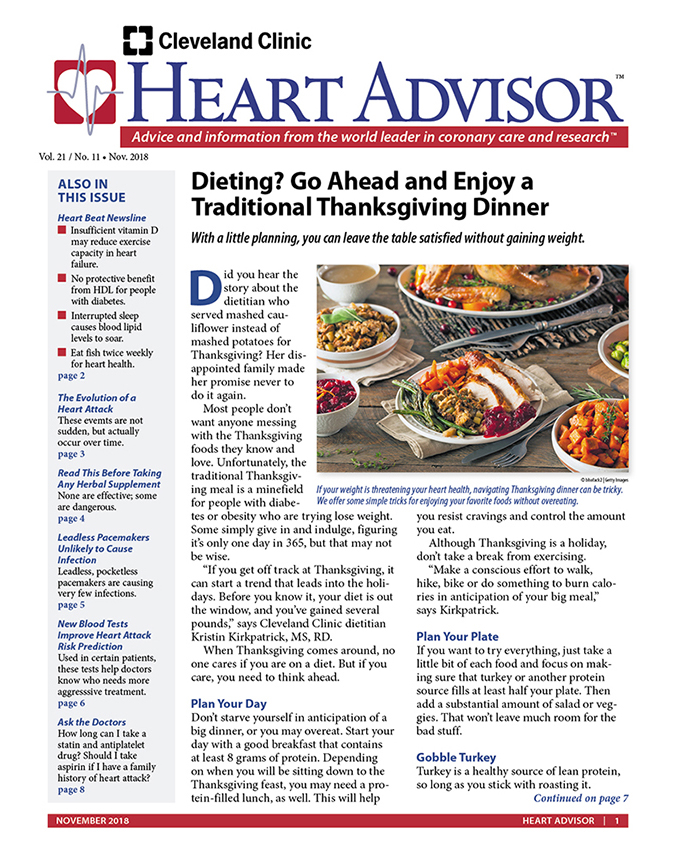 Heart-Advisor November 01, 2018 Issue Cover