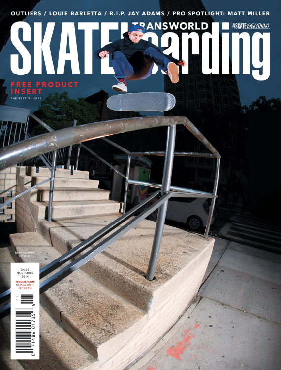 Transworld-SKATEboarding November 01, 2014 Issue Cover