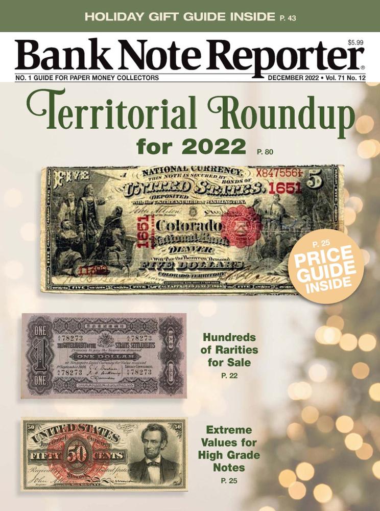 Bank-Note-Reporter December 01, 2022 Issue Cover