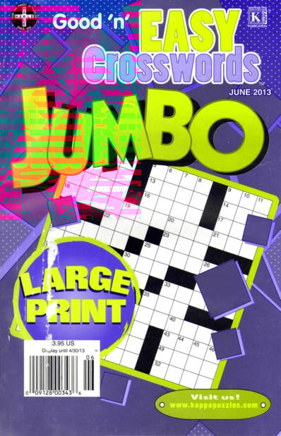 Good N Easy Crosswords Jumbo June 01, 2013 Issue Cover