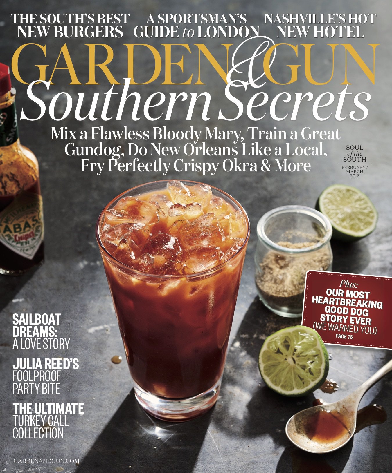 Garden-and-Gun February 01, 2018 Issue Cover