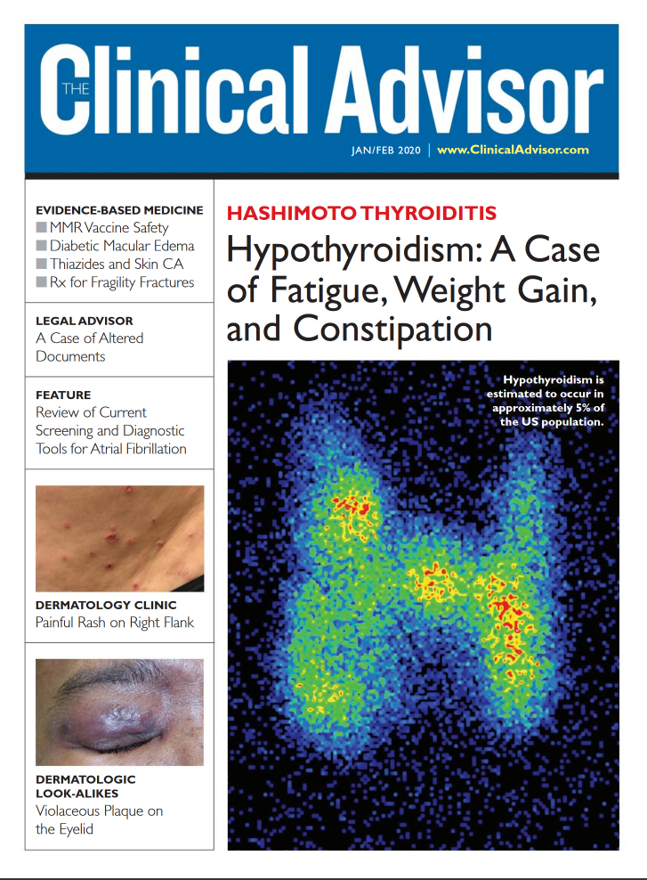 Clinical-Advisor January 01, 2020 Issue Cover