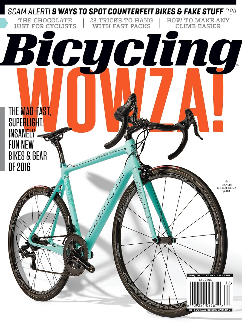 Bicycling November 01, 2015 Issue Cover