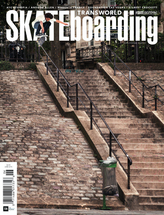 Transworld-SKATEboarding June 01, 2015 Issue Cover