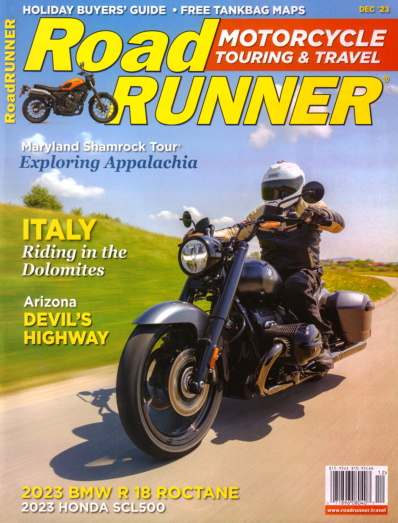 Road RUNNER Motorcycle & Touring December 01, 2023 Issue Cover