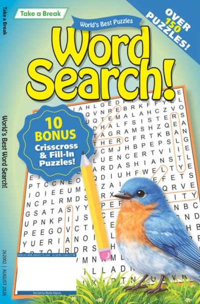 Take a Break Word Search August 01, 2026 Issue Cover