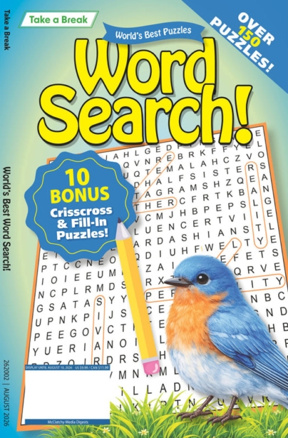 Take a Break Word Search August 01, 2026 Issue Cover
