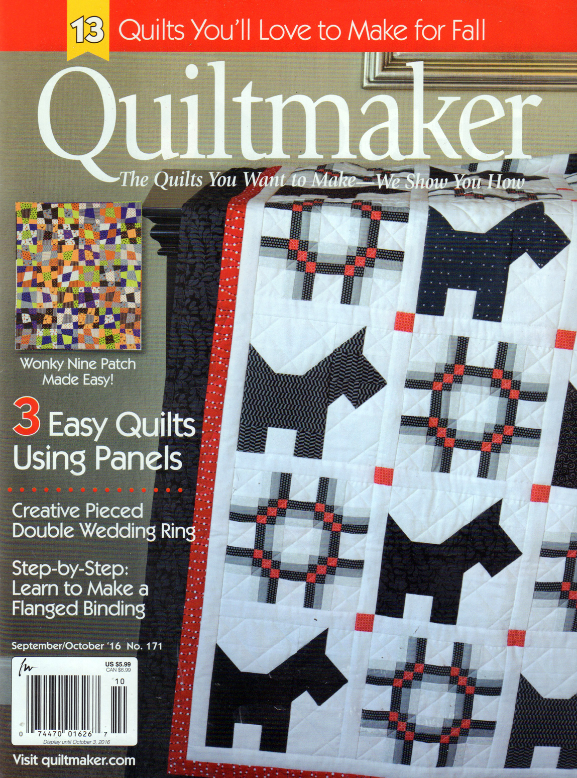 Quiltmaker September 01, 2016 Issue Cover