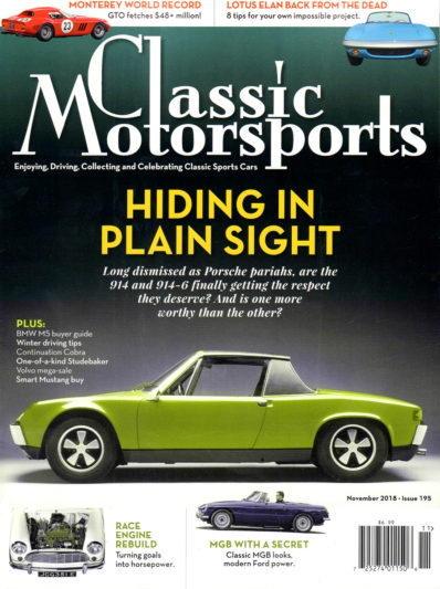 Classic Motorsports November 01, 2018 Issue Cover