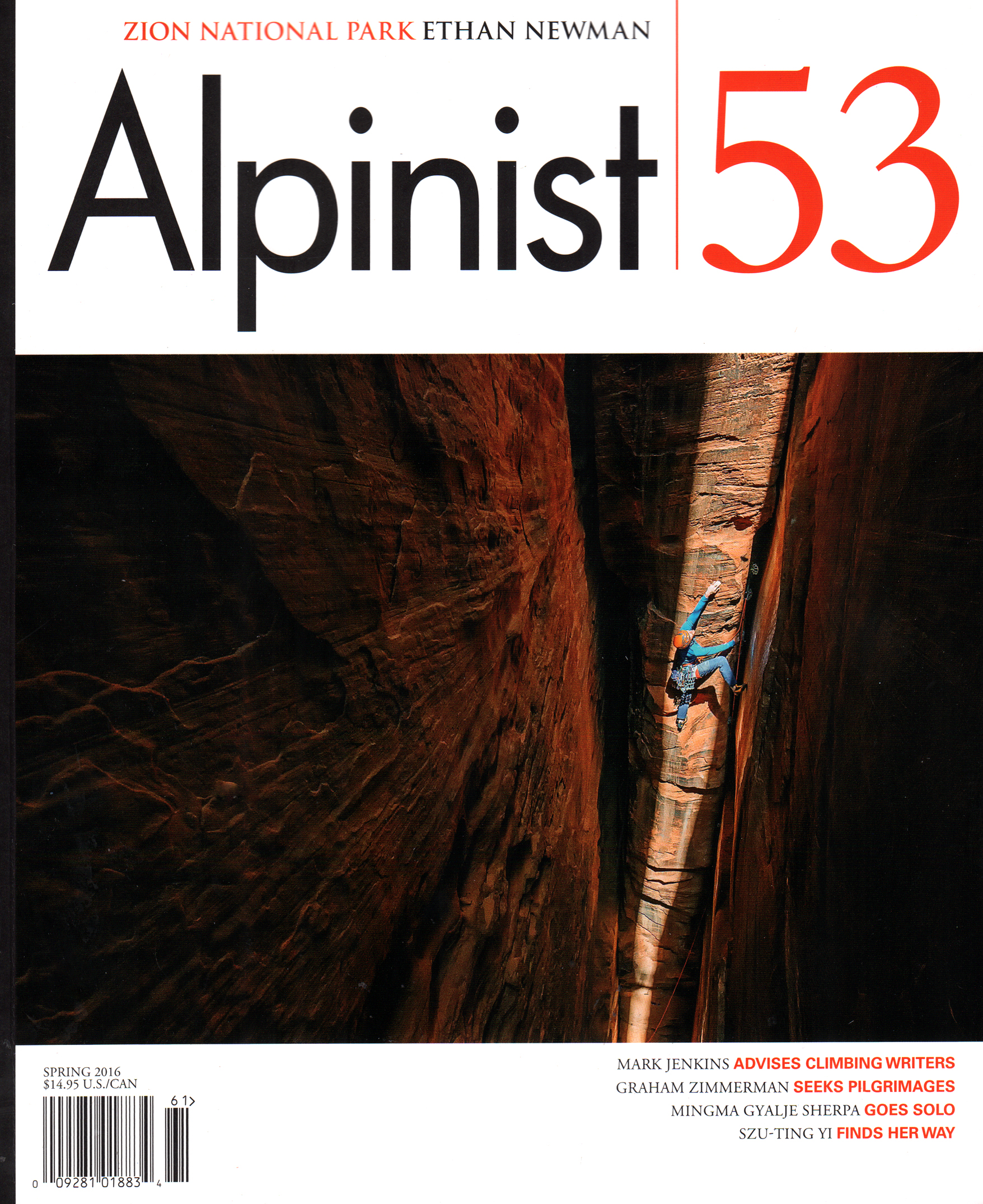Alpinist March 01, 2016 Issue Cover