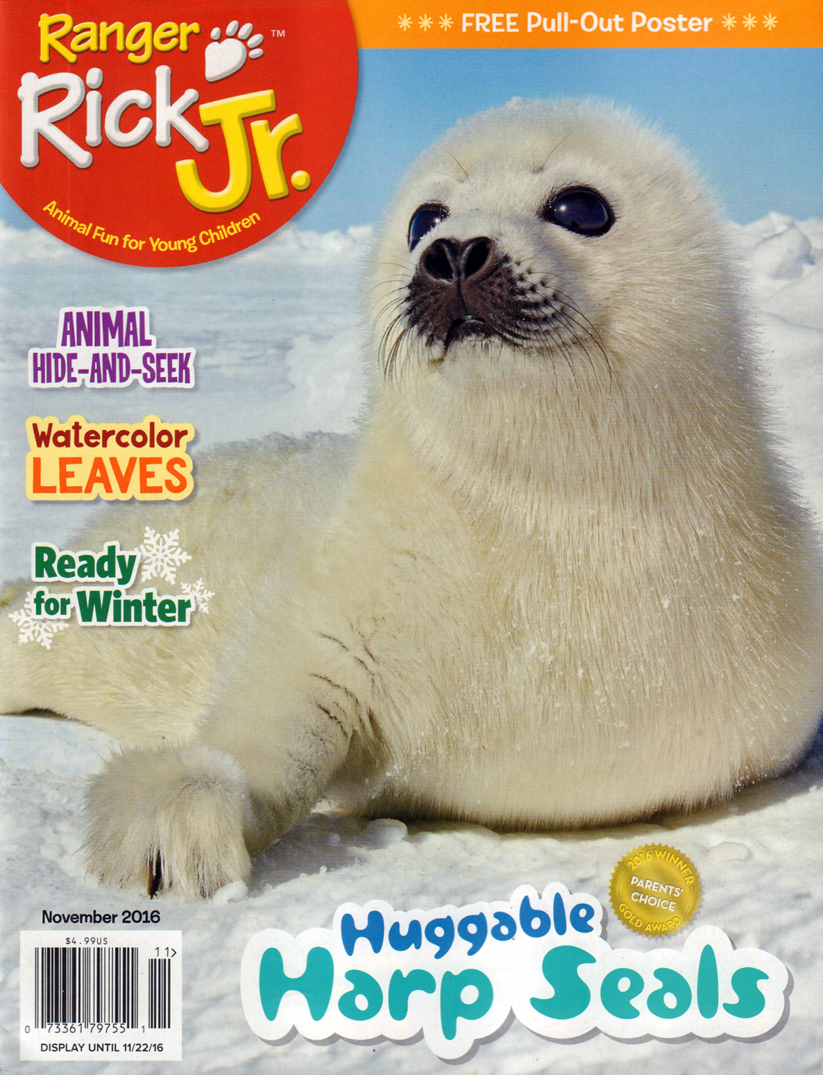 Ranger-Rick-Jr November 01, 2016 Issue Cover