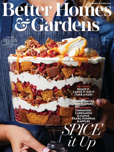 Better Homes & Gardens November 01, 2018 Issue Cover