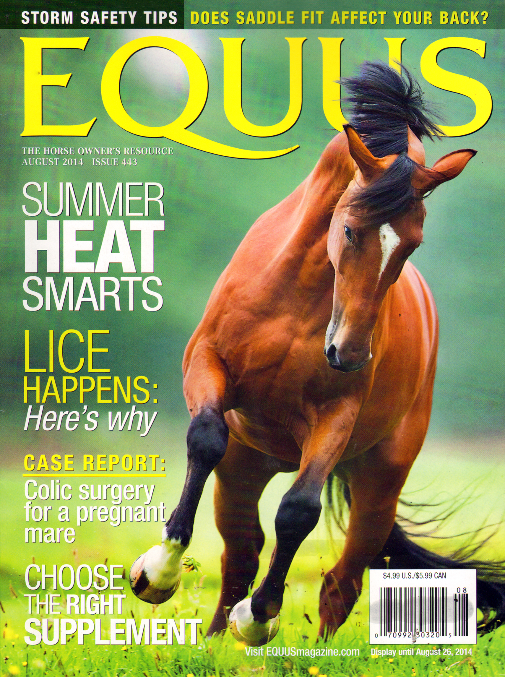 Equus August 01, 2014 Issue Cover