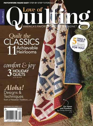 Fons & Porter's Love of Quilting November 01, 2017 Issue Cover