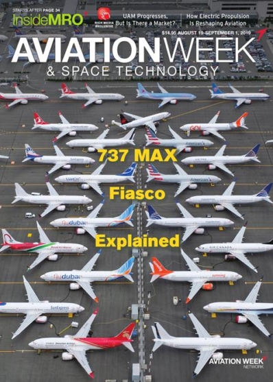 Aviation Week & Space Technology August 19, 2019 Issue Cover