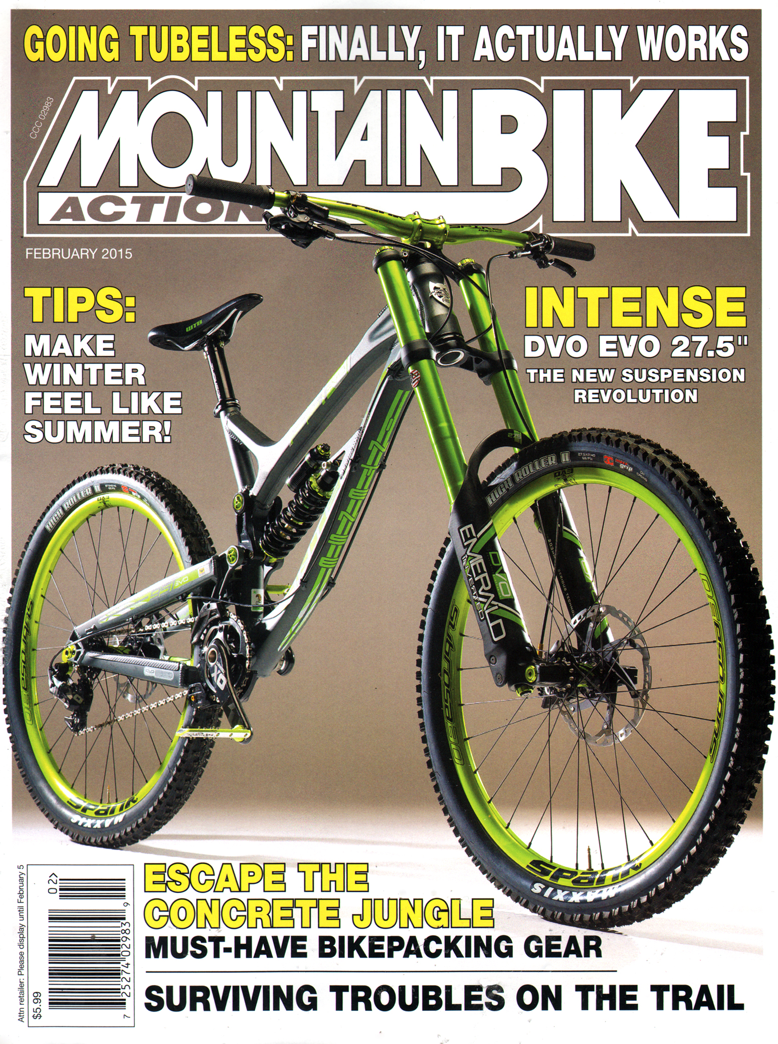 Mountain-Bike-Action February 01, 2015 Issue Cover