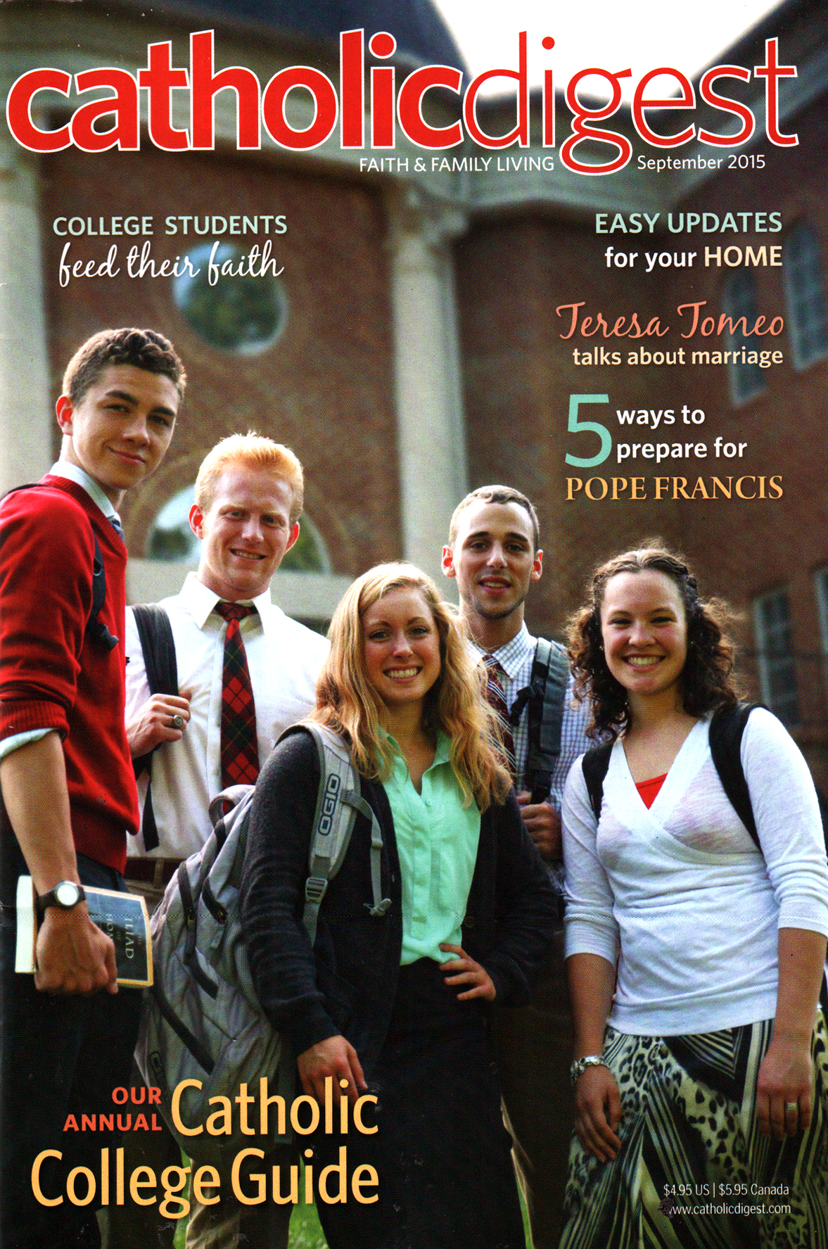 Catholic-Digest September 01, 2015 Issue Cover