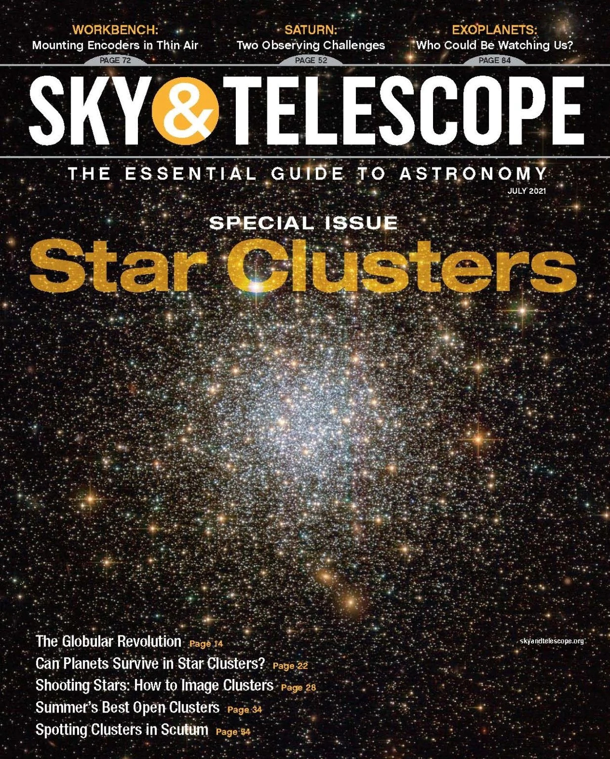 Sky-and-Telescope July 01, 2021 Issue Cover