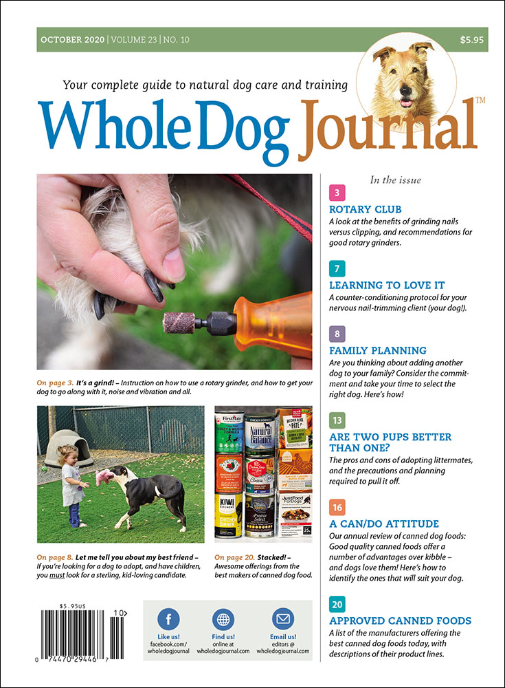 Whole-Dog-Journal October 01, 2020 Issue Cover