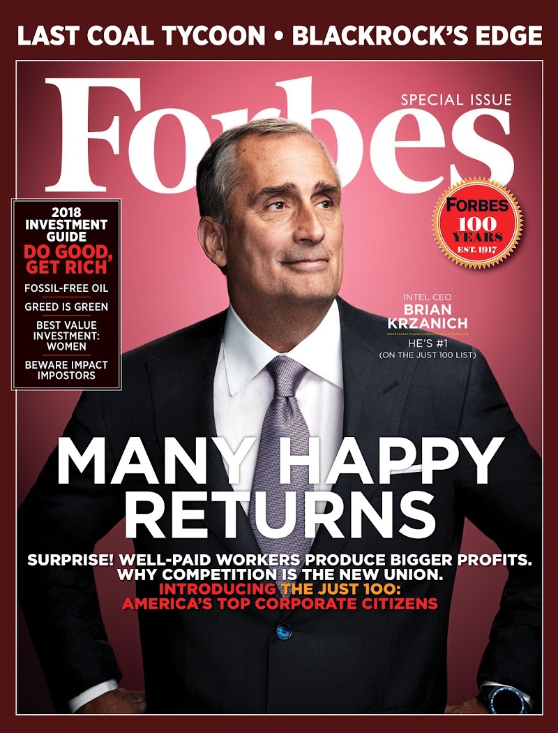 Forbes December 26, 2017 Issue Cover