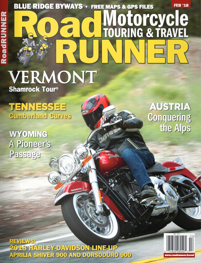 Road-RUNNER-Motorcycle-and-Touring February 01, 2018 Issue Cover