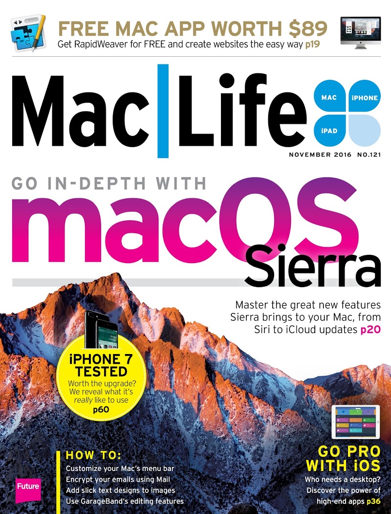 Mac-|-Life November 01, 2016 Issue Cover