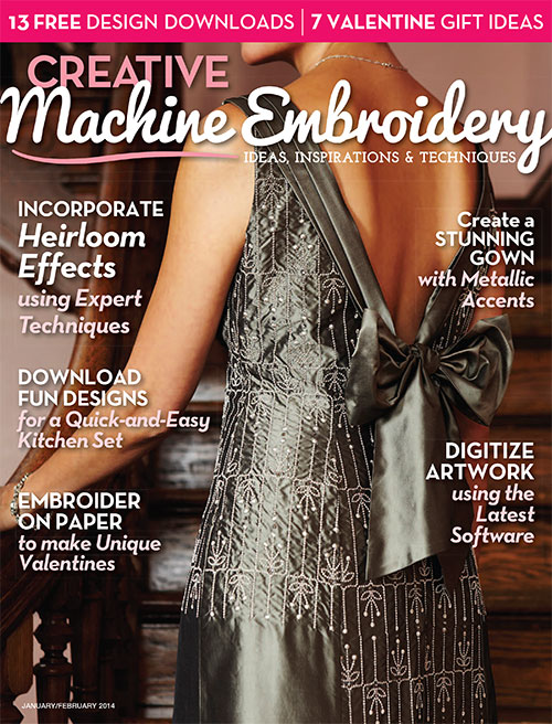 Creative-Machine-Embroidery January 01, 2014 Issue Cover